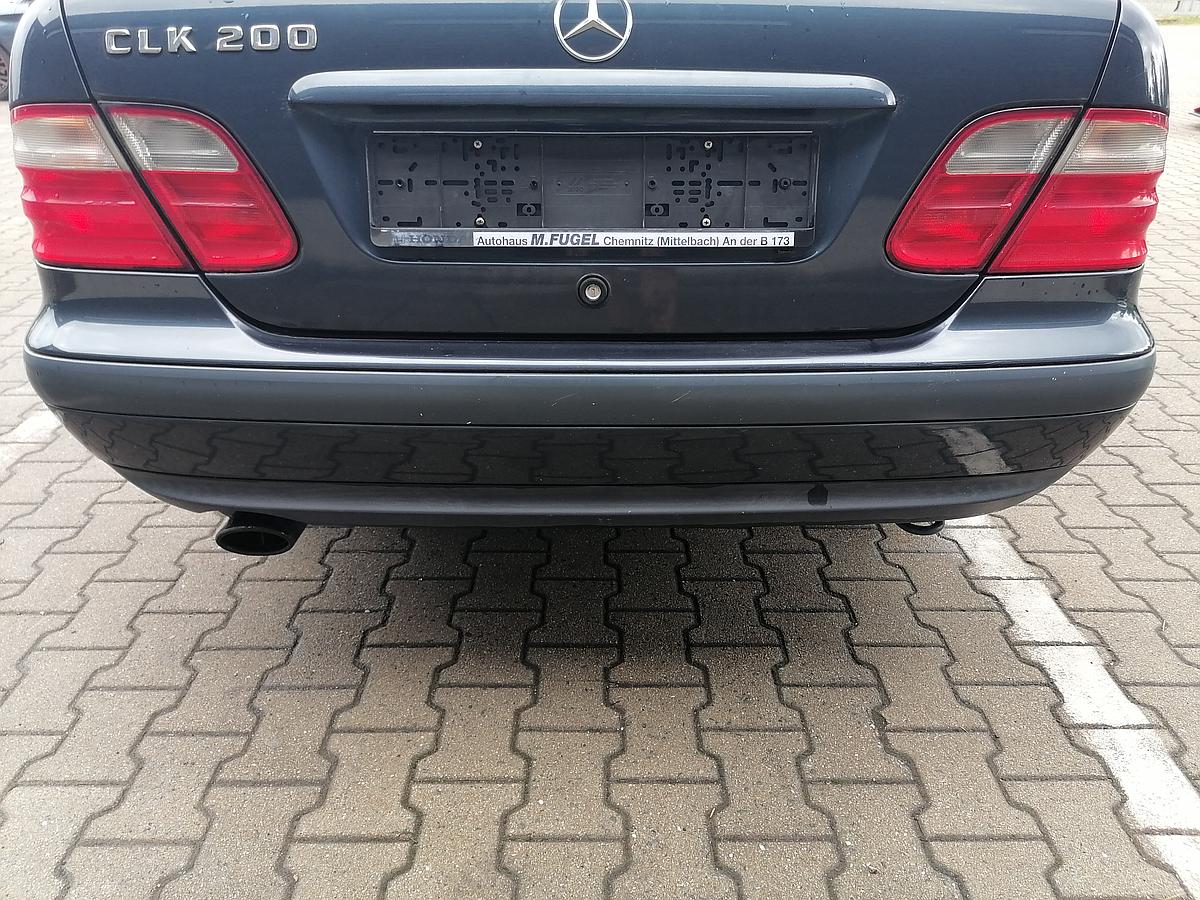 Mercedes Benz CLK Stoßstange Stoßfänger hinten 189 Smaragdschwarz BJ97-99