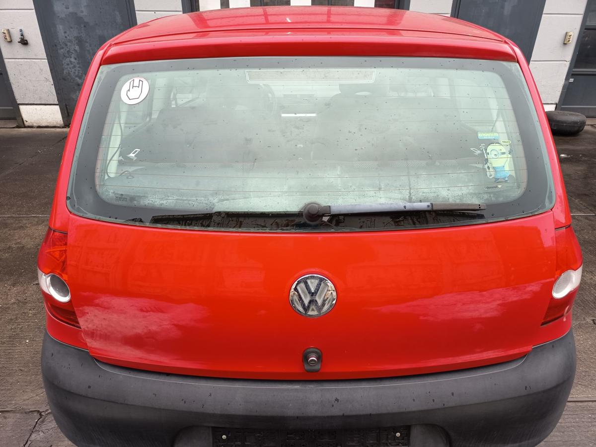 VW Fox original Heckklappe mit Scheibe hinten Fond Y3D Tornadorot Baujahr 2007