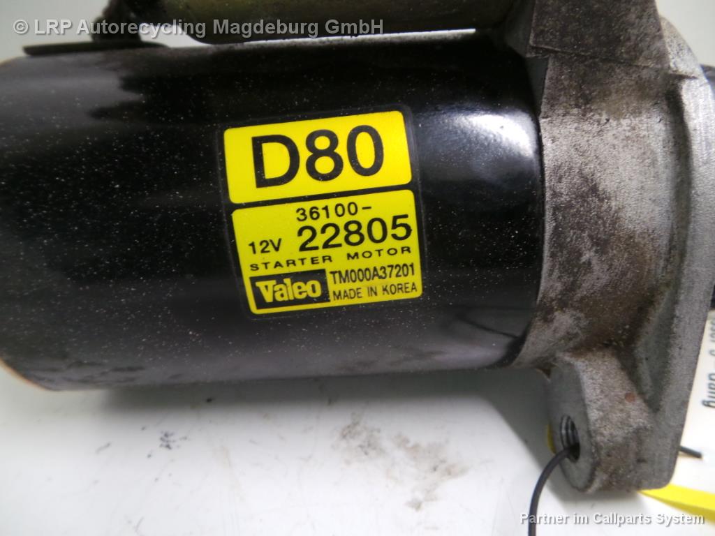 KIA Cerato 5trg Bj 06 Anlasser Starter Schaltgetriebe 1,6 76kw 3610022805