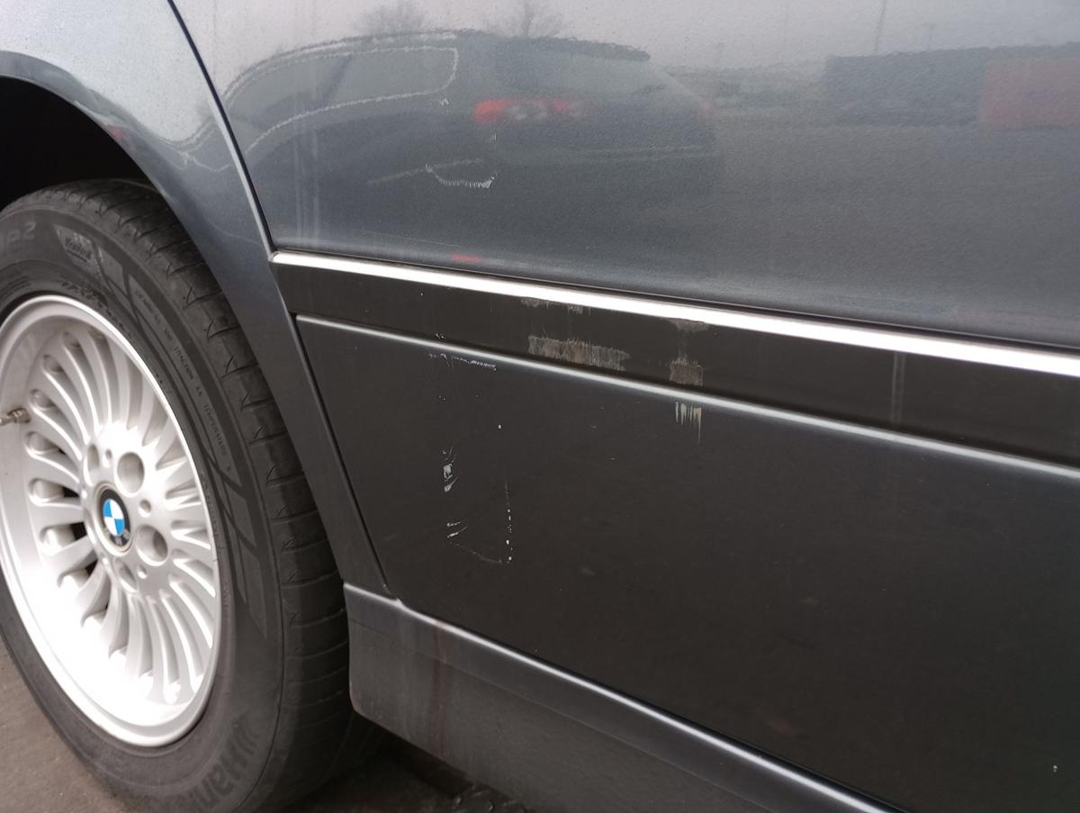 BMW 5er E39 Limo orig Tür hinten rechts Beifahrerseite 397 Anthrazit bis 2000