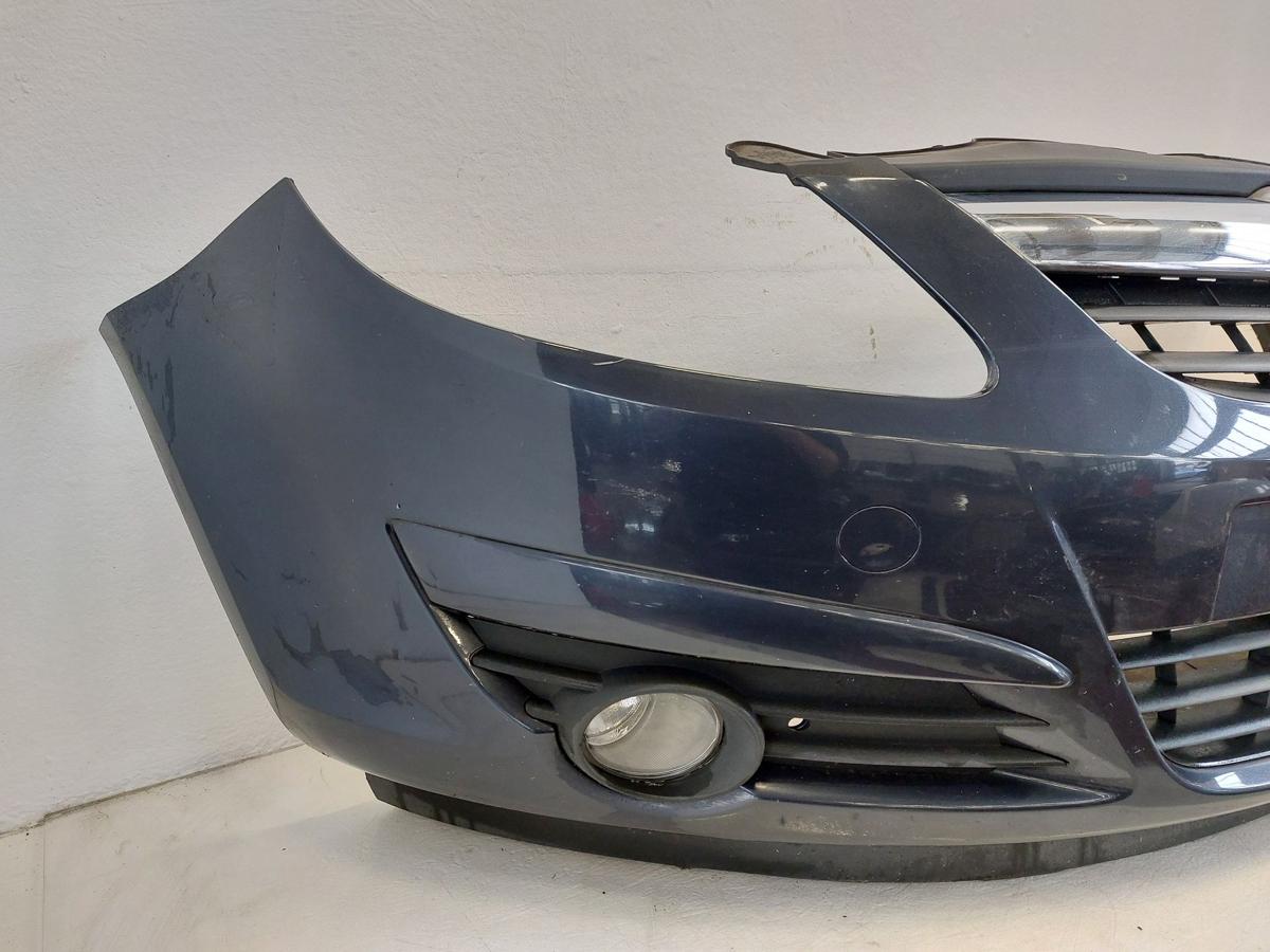 Opel Corsa D Stossfänger Stossstange Bumper vorn NSW Z168 Metroblau Perl