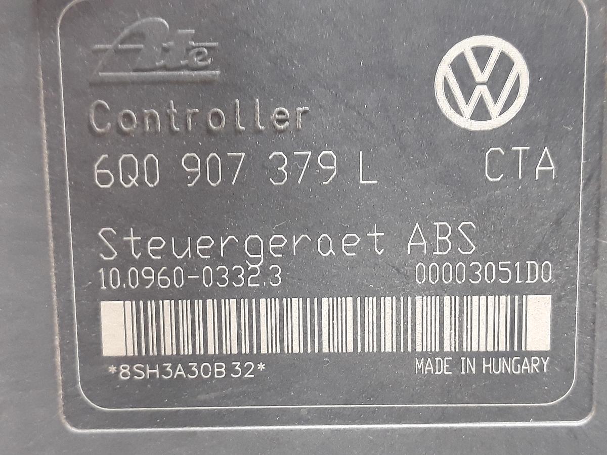 VW Polo 9N1 original ABS-Block 6Q0614117H 6Q0907379L Bj.2003