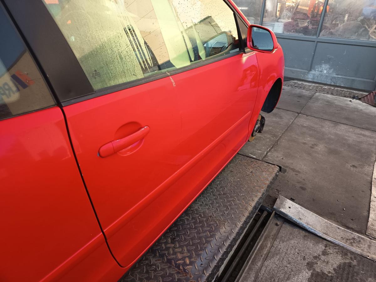 VW Polo 9N3 3türer original Tür rechts Beifahrer P3G Flashrot Bj 2006