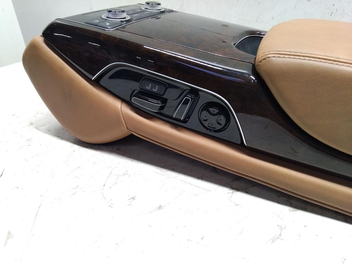 Audi A8 D4 4H Lang orig Armlehne hinten Leder muskatbraun inkl. Schalter BJ2015