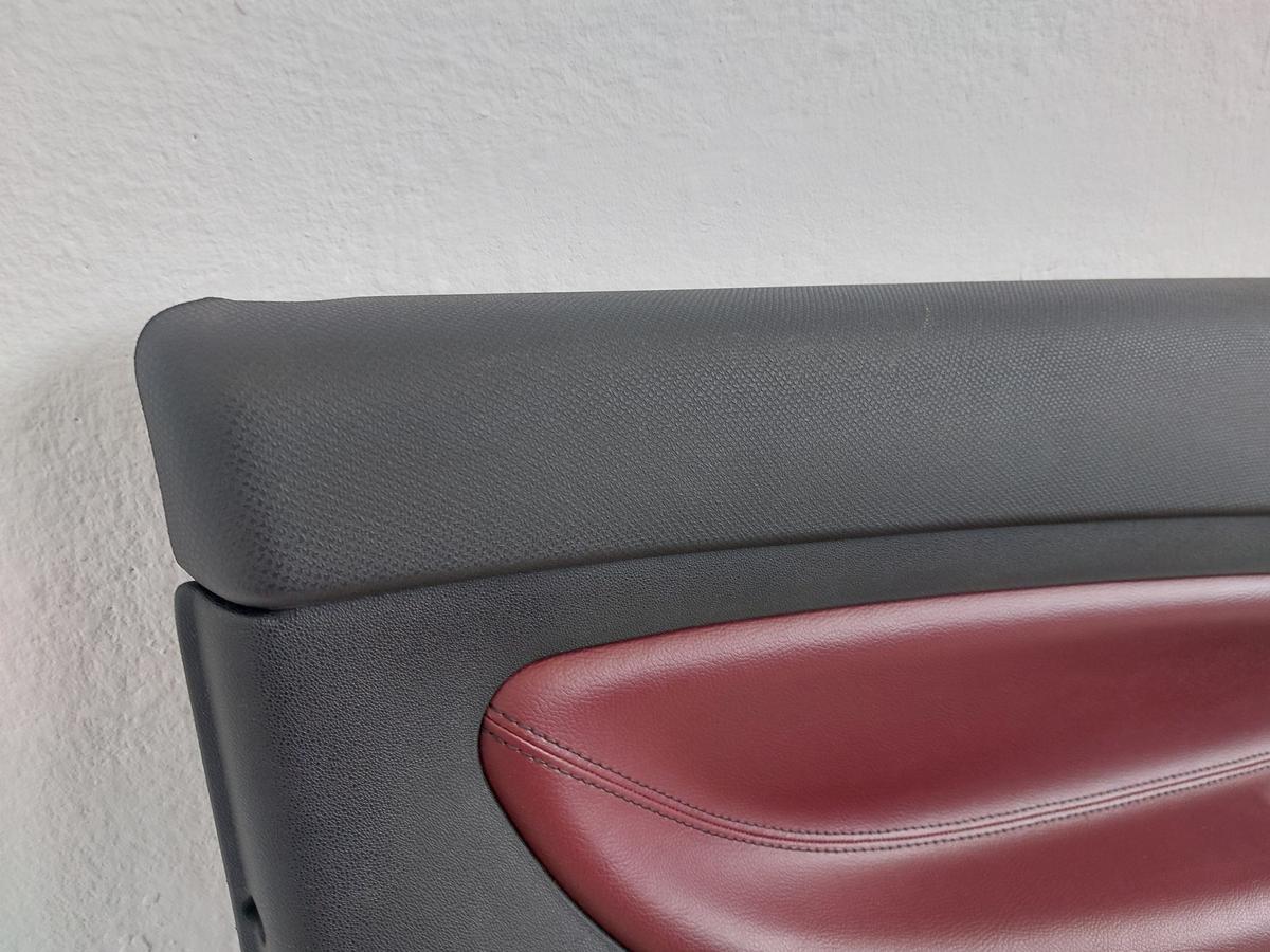 Citroen DS3 Sport Chic T&uuml;rverkleidung vorn links Fahrert&uuml;r Leder weinrot