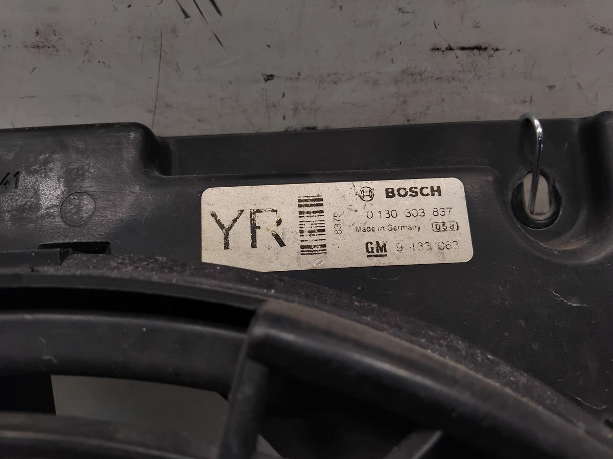 Opel Astra G orig Zusatz Elektrol&uuml;fter Klima 24431827 0130303247 BOSCH BJ2001