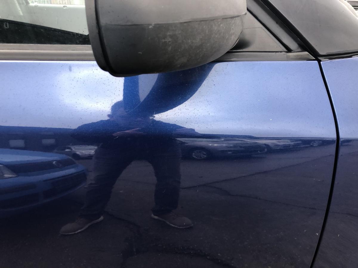 Skoda Fabia 2 Typ 5J T&uuml;r vorn rechts Beifahrert&uuml;r im Rohbau LF5Q Storm Blau