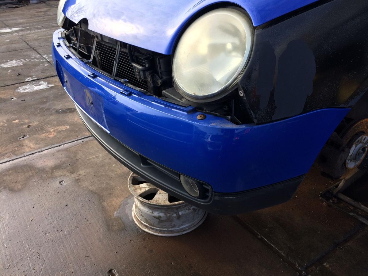 VW Lupo orig Stoßstange Stossfänger vorn mit NSW W5Z Jazzblue met Bj 1999