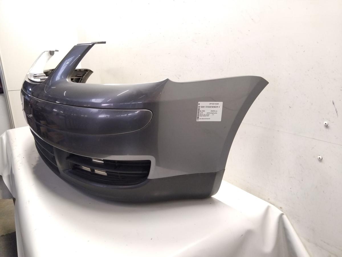 VW Touran 1T original Stoßstange Stoßfänger vorn LD7X platinumgreymet. BJ2006