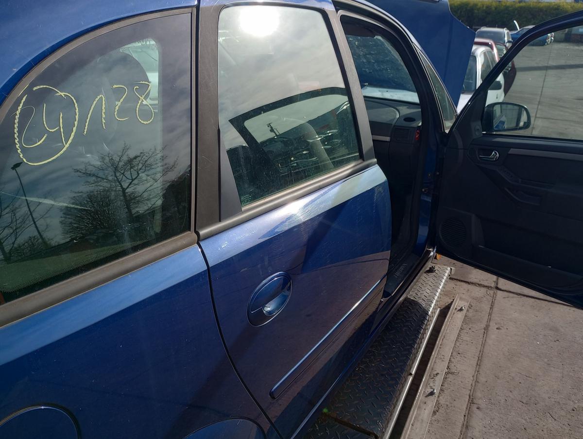 Opel Meriva A orig Tür hinten rechts Fond Z21B Ultrablau mica Bj 2003