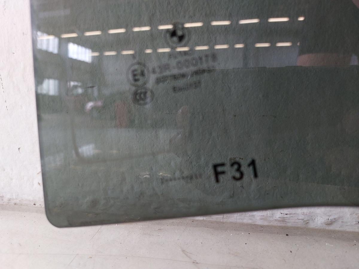 BMW 3er F31 T&uuml;rscheibe hinten links Touring Seitenscheibe Scheibe Werkst&ouml;nung