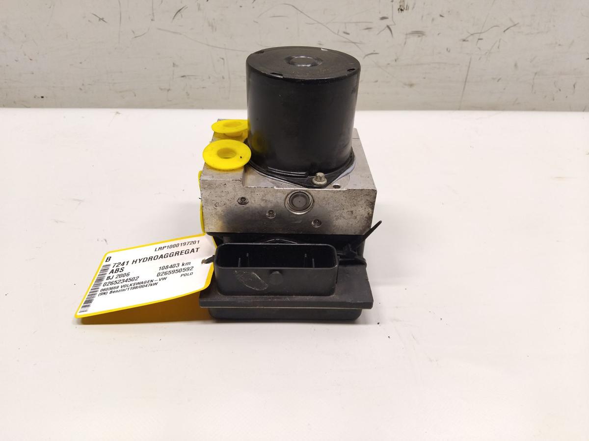 VW Polo 9N3 original ABS-Block 6Q0614517A 6Q0907379AS Bj.2006