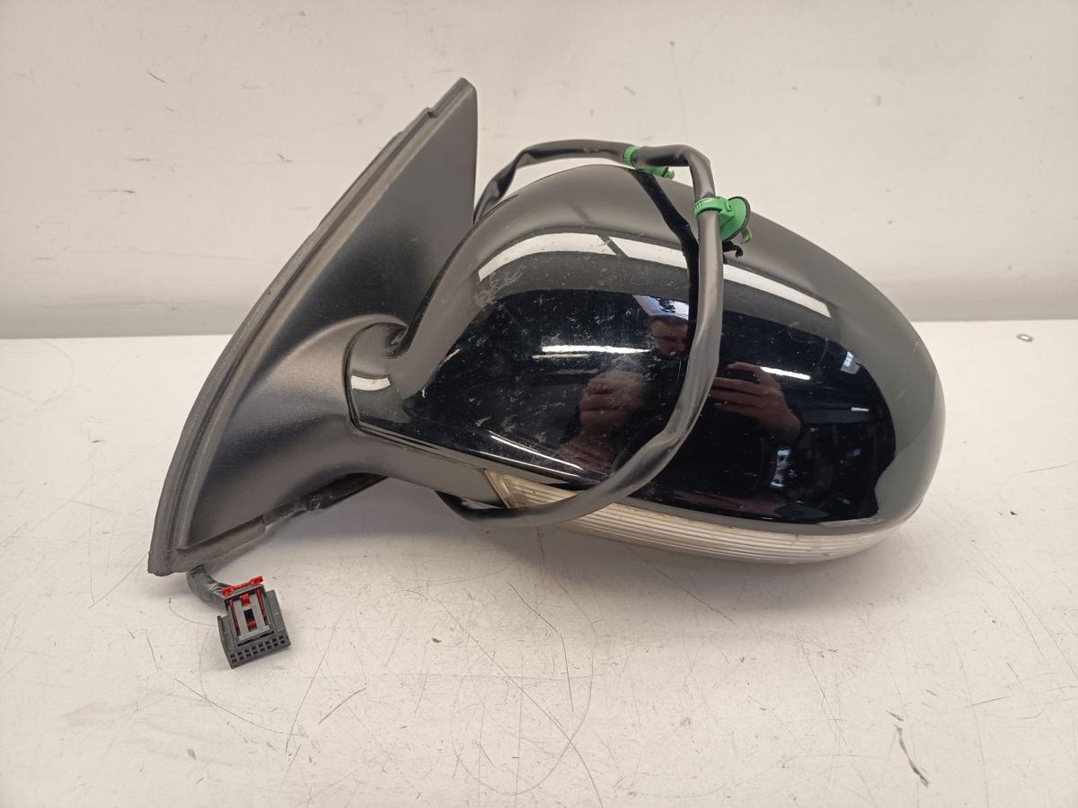 VW Jetta II original Au&szlig;enspiegel links elektrisch L041 schwarz Baujahr 2006