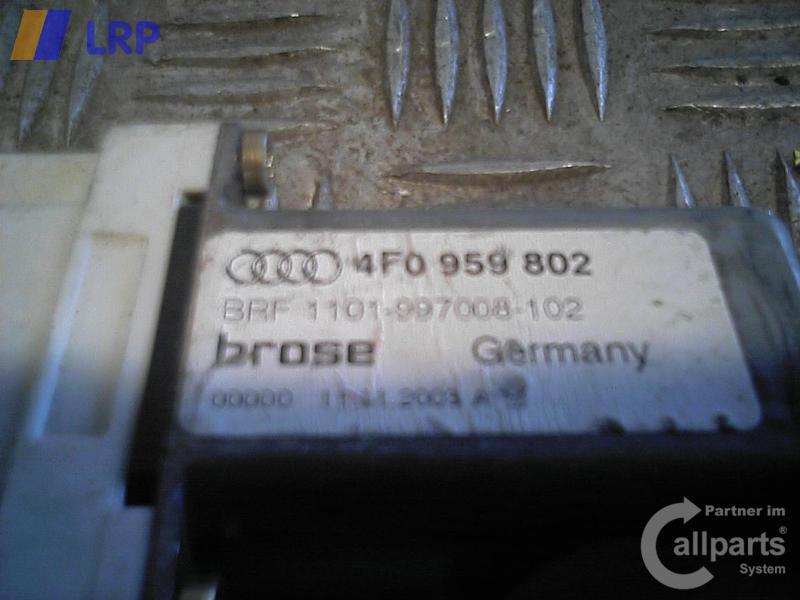 Audi A6 C6 4F Motor Fensterheber vorn rechts 4F0959802 BJ2004