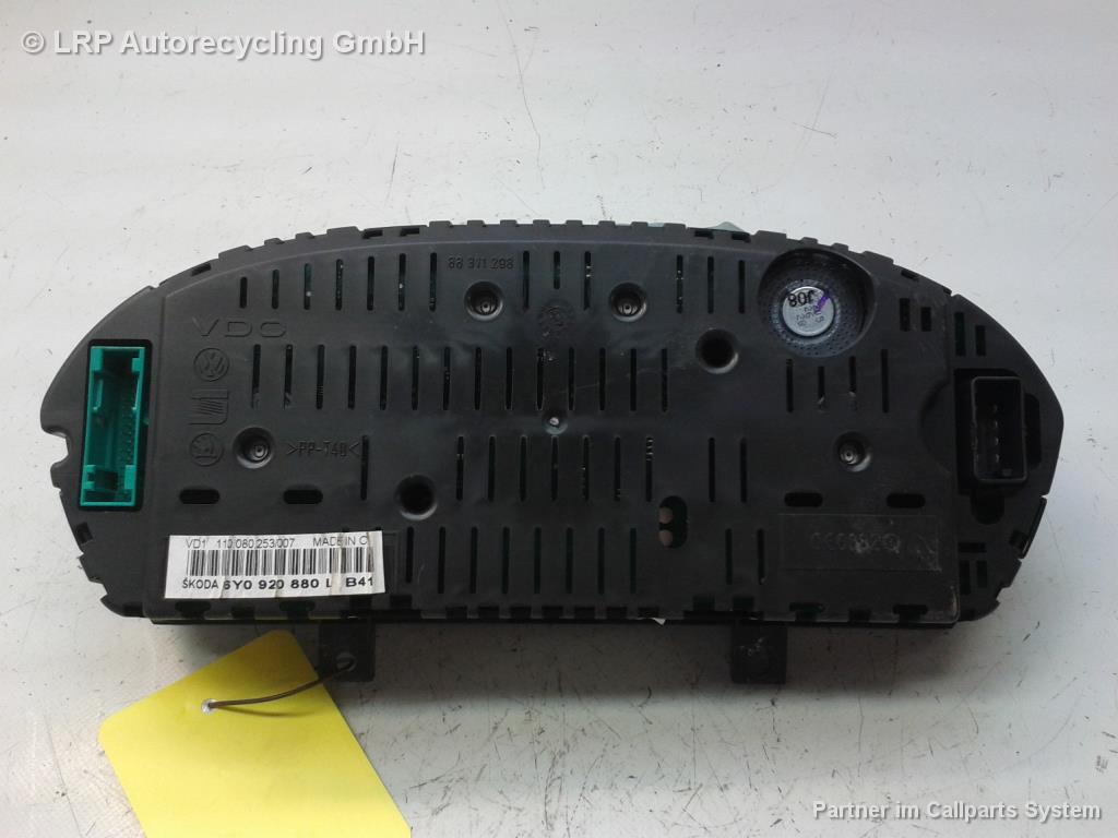 Skoda Fabia 6Y BJ2004 Tacho Kombiinstrument 6Y0920880L VDO 110080253007