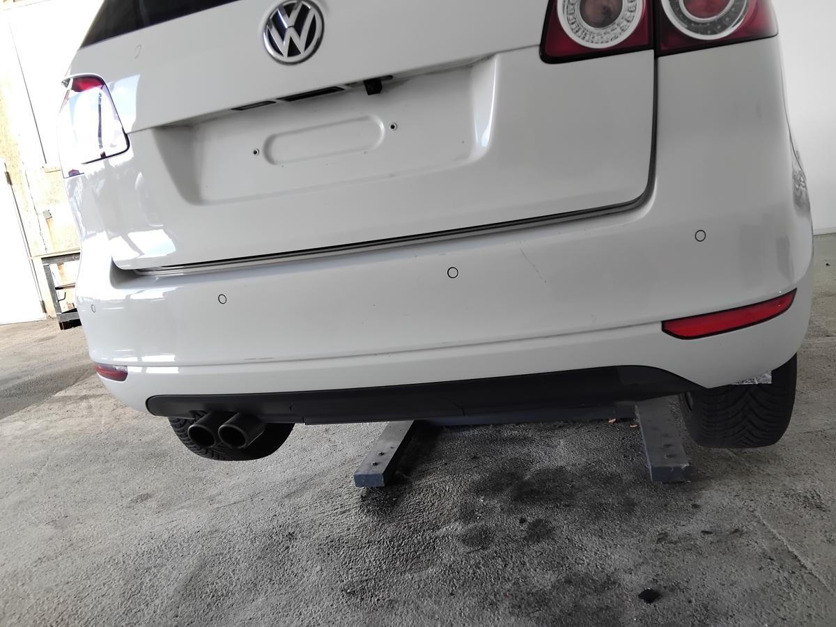 VW Golf Plus II 1KP orig Sto&szlig;stange Sto&szlig;f&auml;nger hinten PDC BJ2012 LB9A Candywei&szlig;