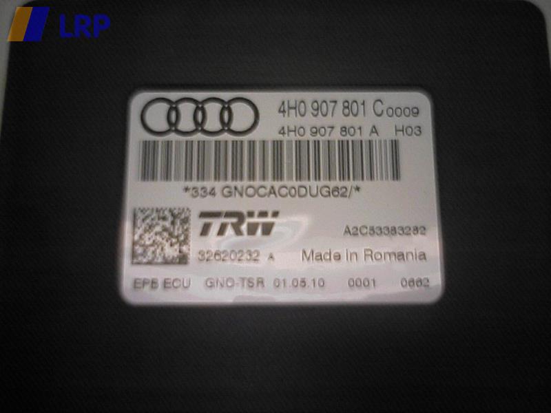 Audi A8 4H Bj.2009 Steuergerät Parkbremse 4H0907801C TRW 32620232A