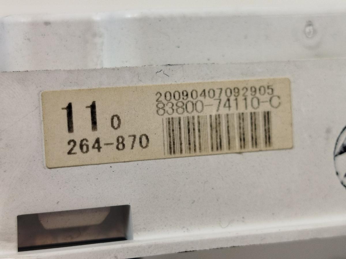 Toyota IQ Typ AJ Kombiinstrument Tacho 1.0 50kw Automatik Cockpit Instrumente