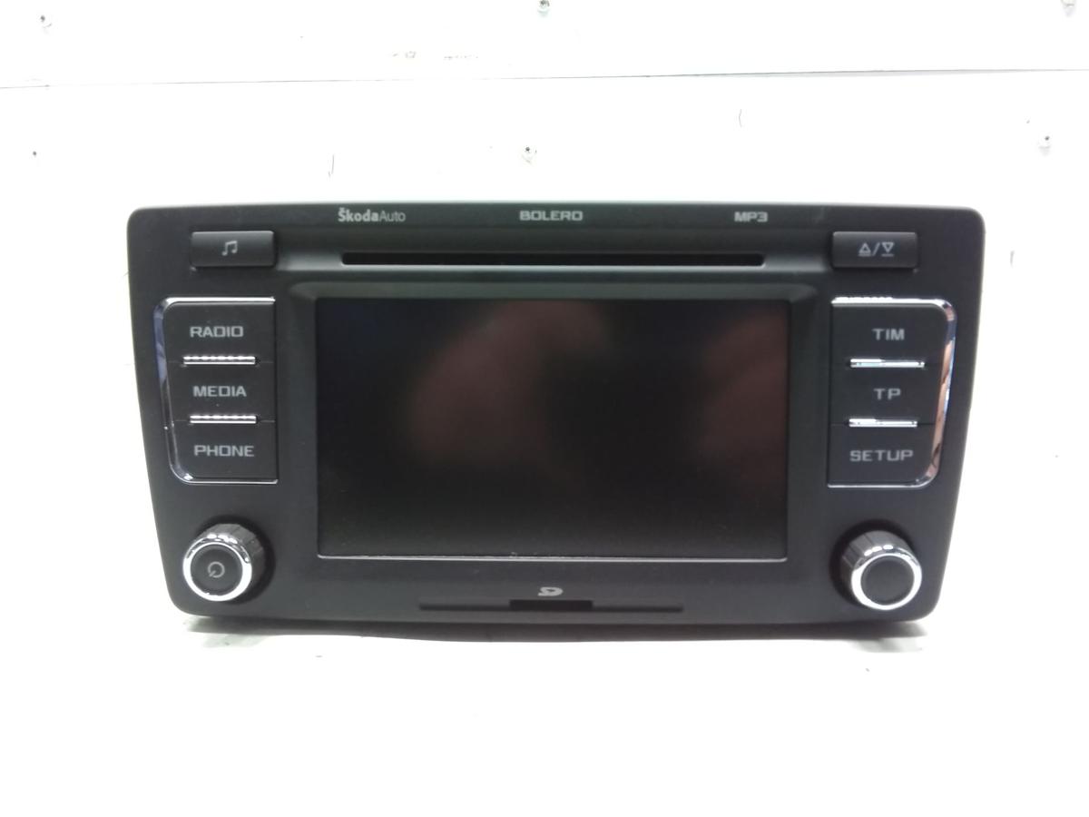 Skoda Octavia 2 1Z original Autoradio Bolero mit Bedienungsanleitung Bj.2010