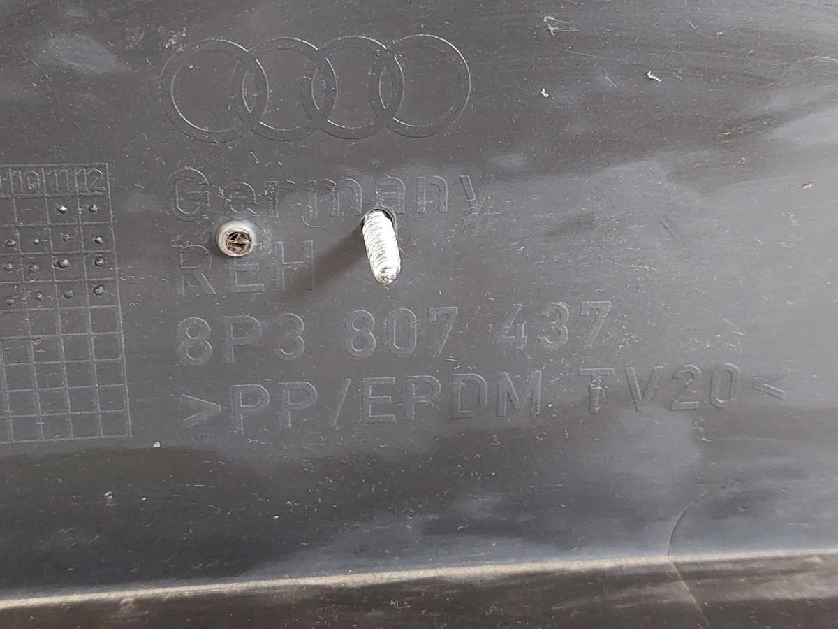 Audi A3 8P Sto&szlig;f&auml;nger vorn Frontsch&uuml;rze bis 2005 LZ9W Ebonyschwarz Metallic