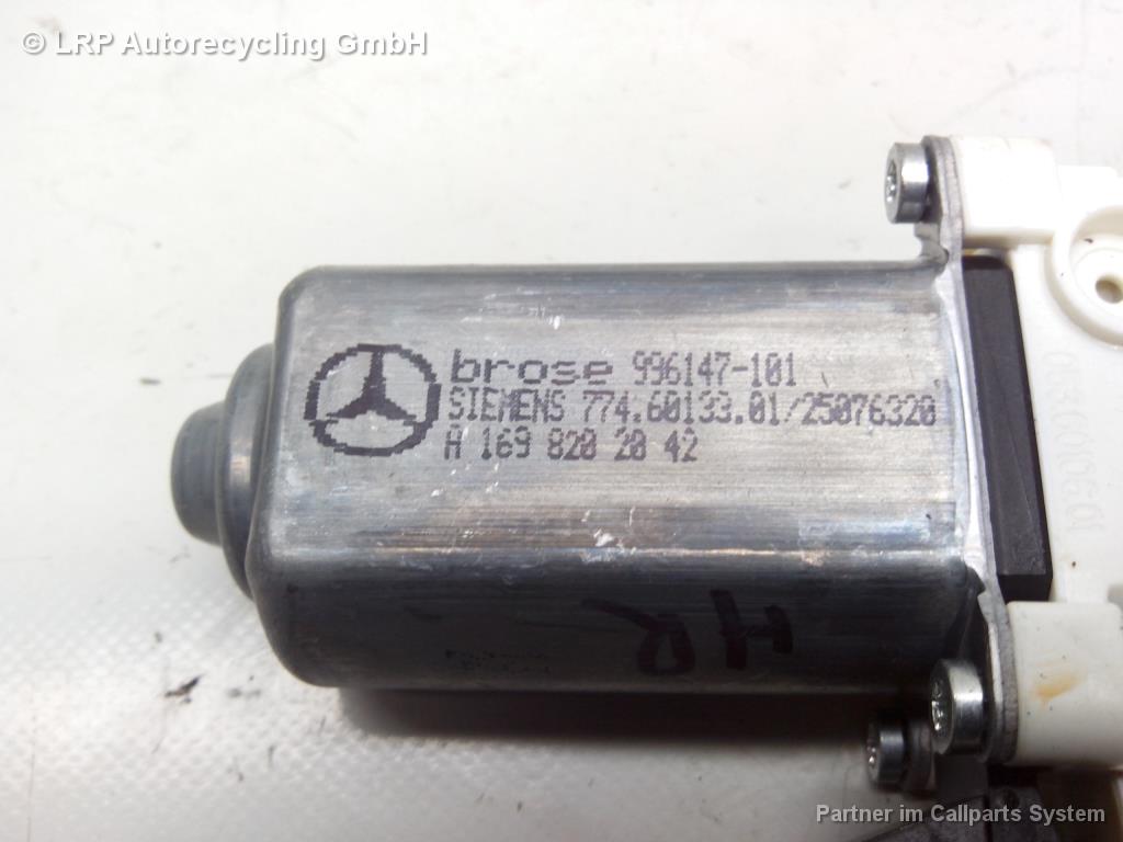 Mercedes A-Klasse W169 BJ2006 Motor Fensterheber hinten rechts A1698202042