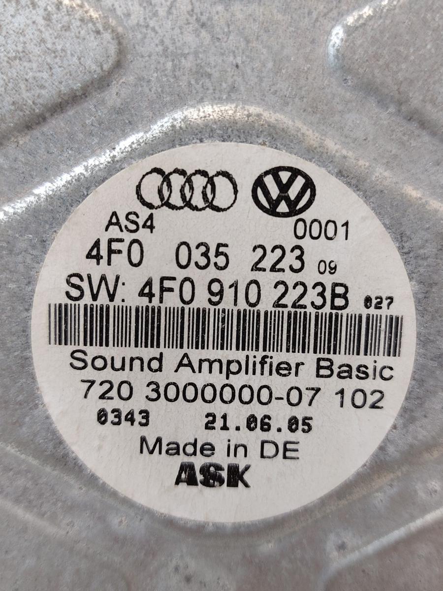 Audi A6 C6 4F Soundsystem Verst&auml;rker Amplifier Basic Vorverst&auml;rker Audio