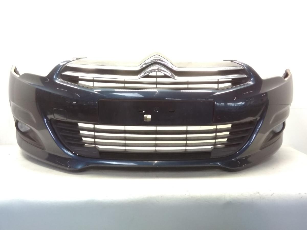Citroen C4 2 original Stoßstange Stossfänger vorn dunkelblau KGN BJ2010