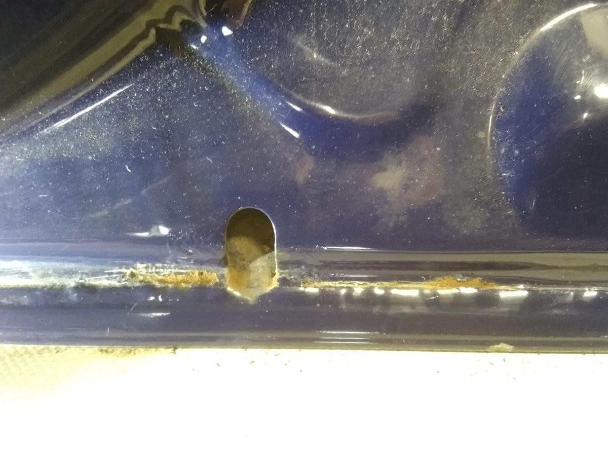 Dacia Logan 1 T&uuml;r vorn rechts Beifahrert&uuml;r dunkelblau OV61H Blue Marine Bj.2009