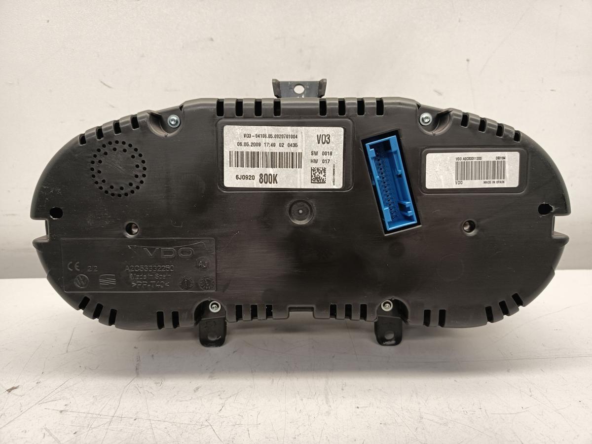 Seat Ibiza 6J original Kombiinstrument Tacho 6J0920800K Baujahr 2009