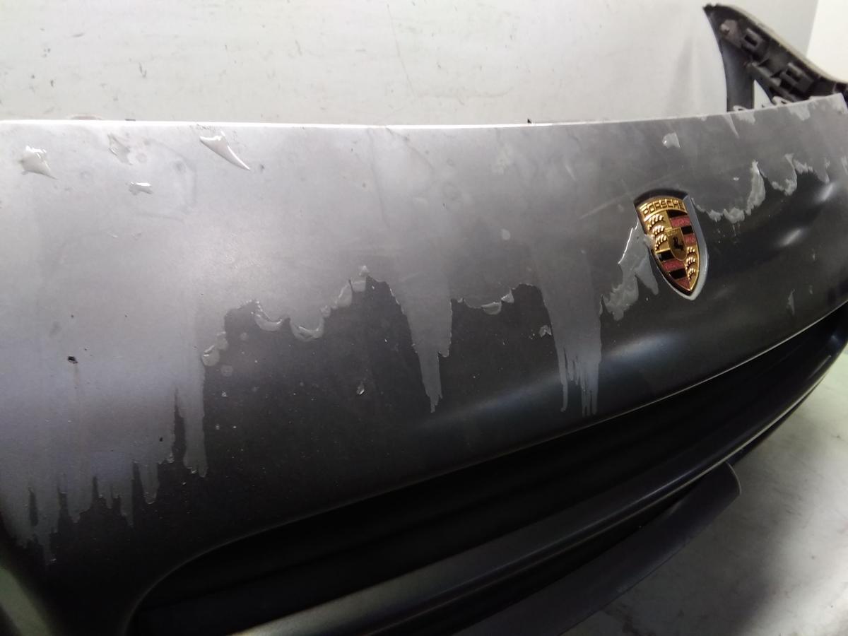 Porsche Cayenne 9PA Turbo Stossfänger Stoßstange vorn SRA PDC BJ2003 LD7Z DEFEKT