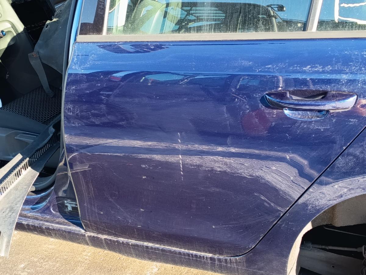 VW Golf VI 6 Limo orig T&uuml;r hinten links 5t&uuml;rer Fahrerseite LD5Q Blau Bj 2009