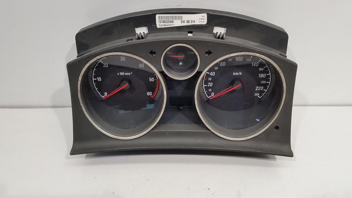 Opel Astra H org Kombiinstrument Tacho 1686ccm CDTI 74kW zurückgesetzt Bj 2004