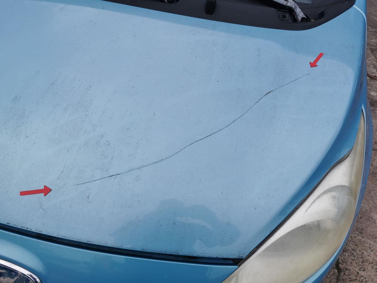 Ford KA RU8 Motorhaube Haube Klappe Bonnet vorn Scuba Blau Kratzer