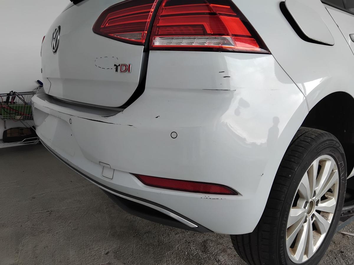 VW Golf 7 Facelift orig.Stoßfänger Stoßstange hinten PDC Fließheck BJ2017 LB9Z White Silver