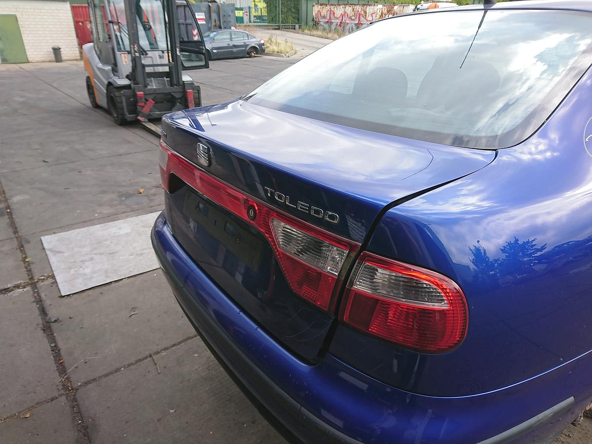 Seat Toledo 1M orig Heckklappe Deckel hinten S5N Aquamarinblau met Bj 01