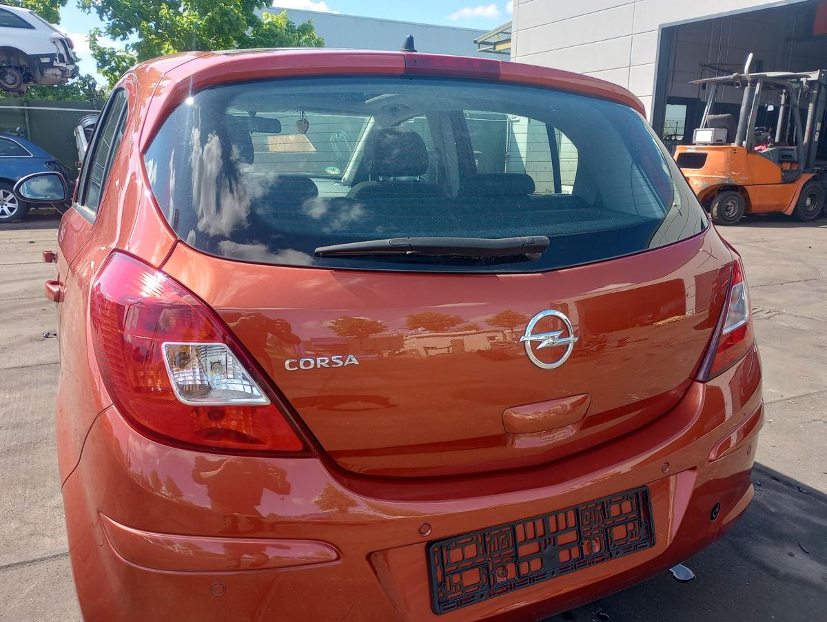 Opel Corsa D orig Heckklappe mit Scheibe Kofferraum 5Trg Z50K Curry Red Bj 2012