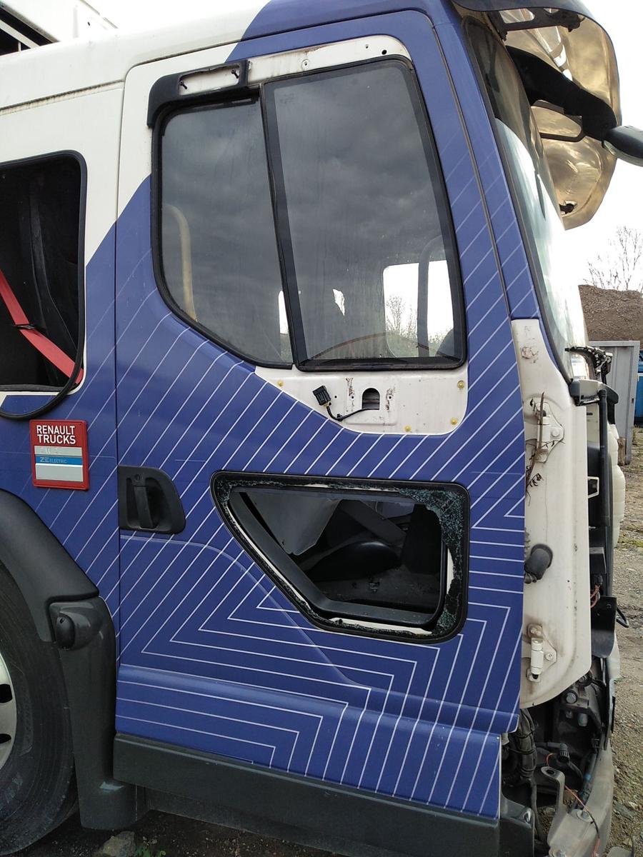 Renault Truck ZE D-Wide Tür rechts Beifahrertür cremeweiss blau Bj.2022