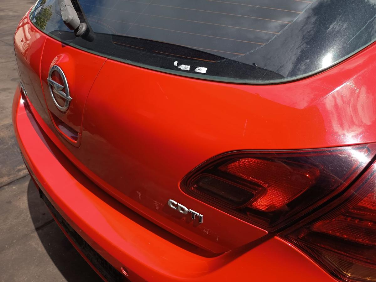 Opel Astra J Limousine 5t&uuml;rer Heckklappe mit Scheibe Z50B Power red Bj 2010