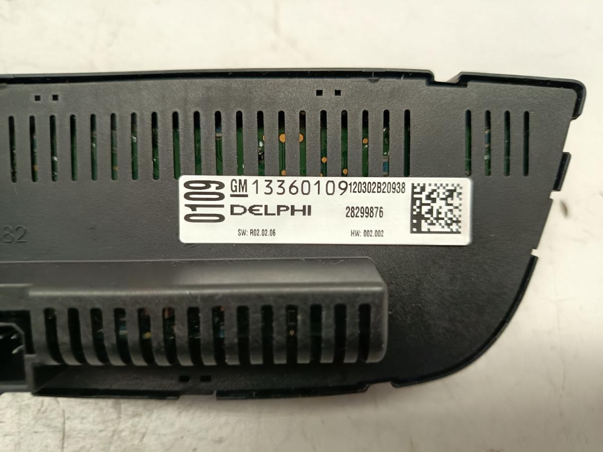 Opel Meriva B original Heizungsbet&auml;tigung Klima 13346091 Baujahr 2012