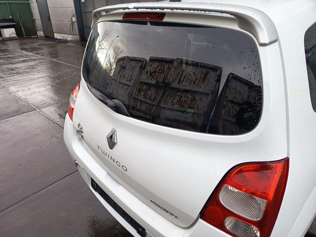 Renault Twingo II original Heckklappe mit Scheibe OV369 Arktiswei&szlig; Bj 2009
