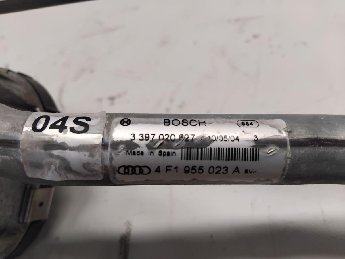 Audi A6 4F Wischermotor mit Wischergest&auml;nge vorn 4F1955119 4F1955023A BJ2004