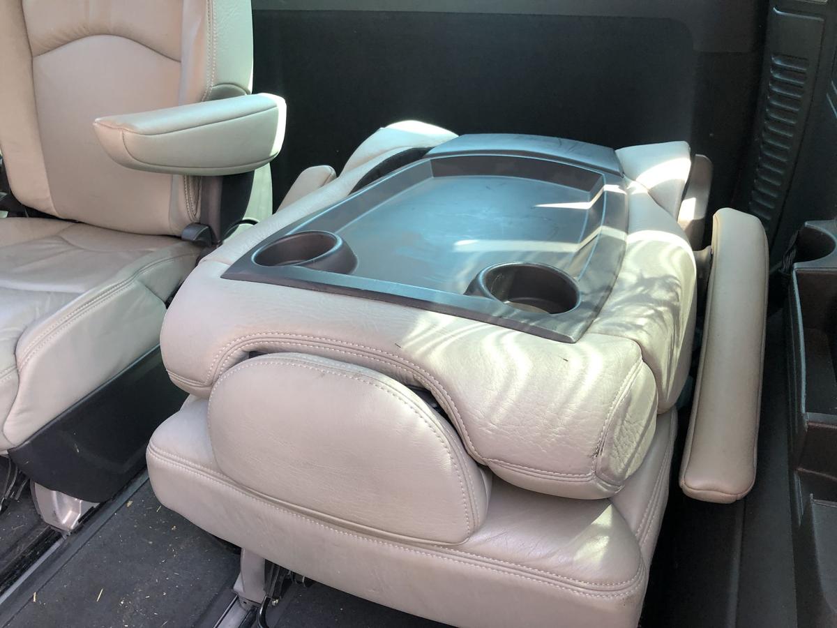 Peugeot 807 original Sitz hinten links Reihe 3 Fond Leder beige Bj 2004
