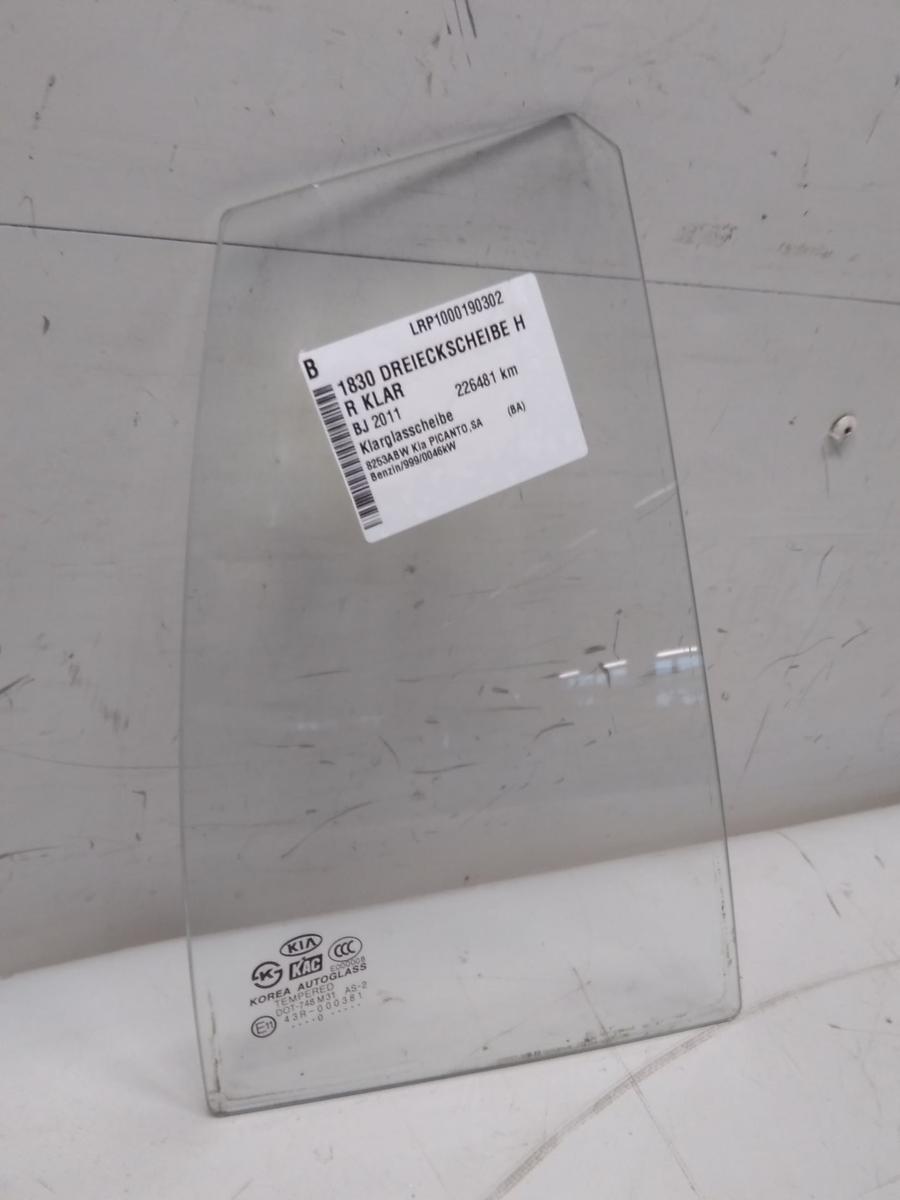 KIA Picanto I Facelift original Dreieckscheibe hinten rechts Klarglas BJ2011