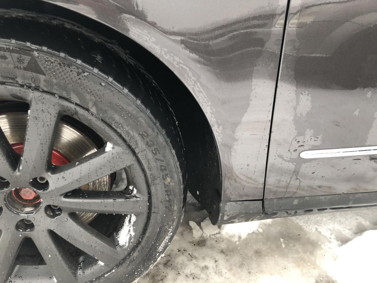 VW Passat 3C Variant Kotfl&uuml;gel links Radabdeckung Fender LC8Z Moccabrown