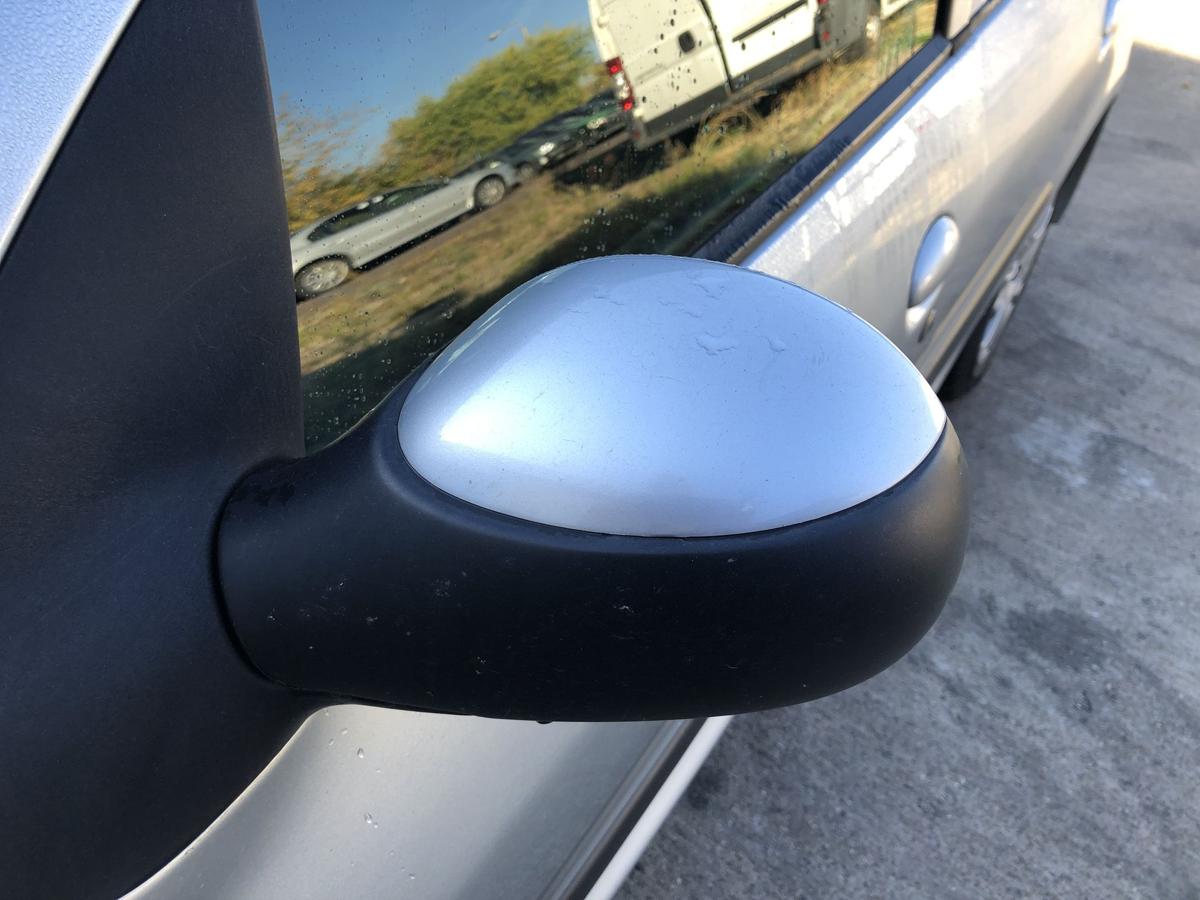 Peugeot 206+ Au&szlig;enspiegel links Seitenspiegel R&uuml;ckspiegel manuell EZR grau