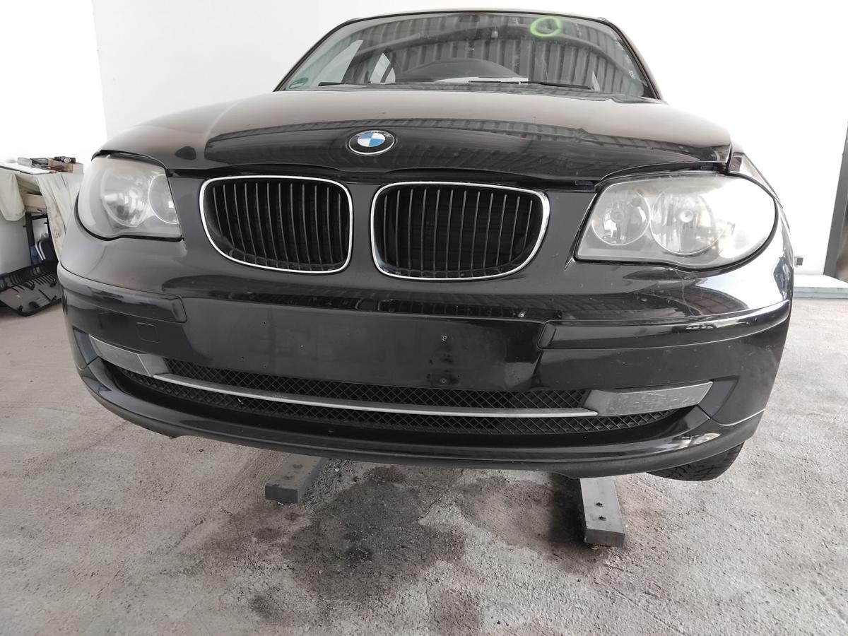 BMW 1er E81 E87 original Sto&szlig;stange Sto&szlig;f&auml;nger vorn 668 SCHWARZ II LCI BJ2008
