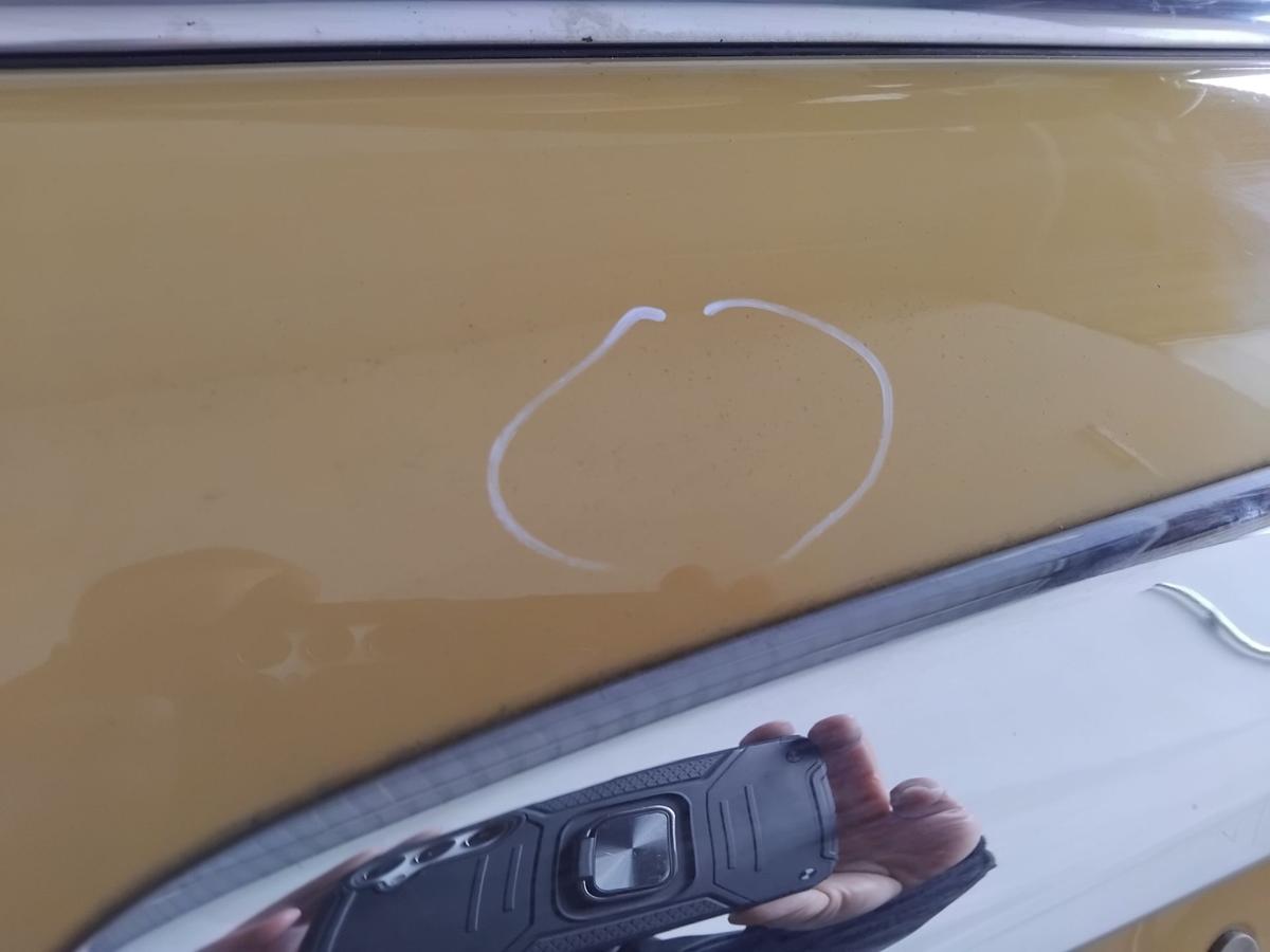 Mini II R56 One Heckklappe A58 Mellow Yellow mit Heckscheibe abgedunkelt BJ2008