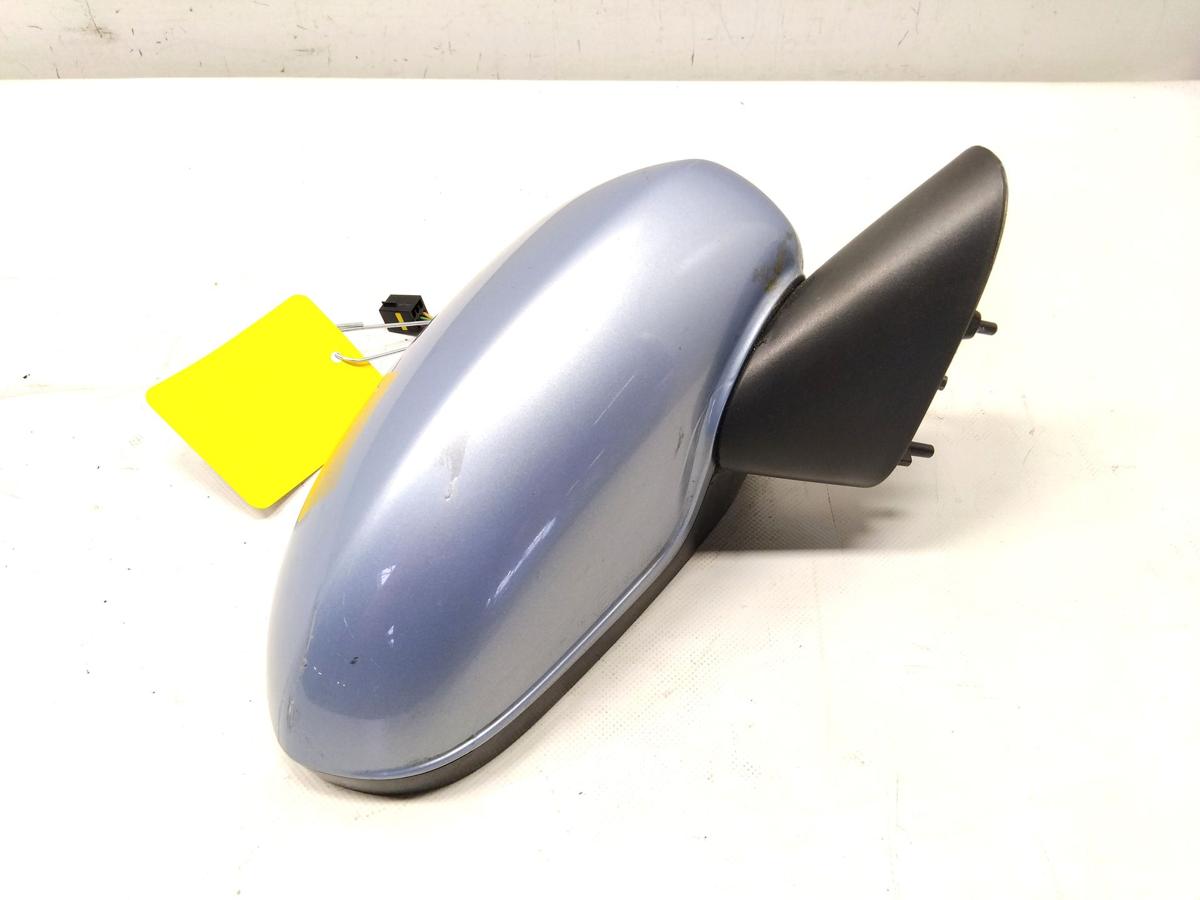 Opel Corsa D orig Au&szlig;enspiegel rechts elektrisch unbeheizt 3polig BJ2008 Z21C Aeroblaumetallic