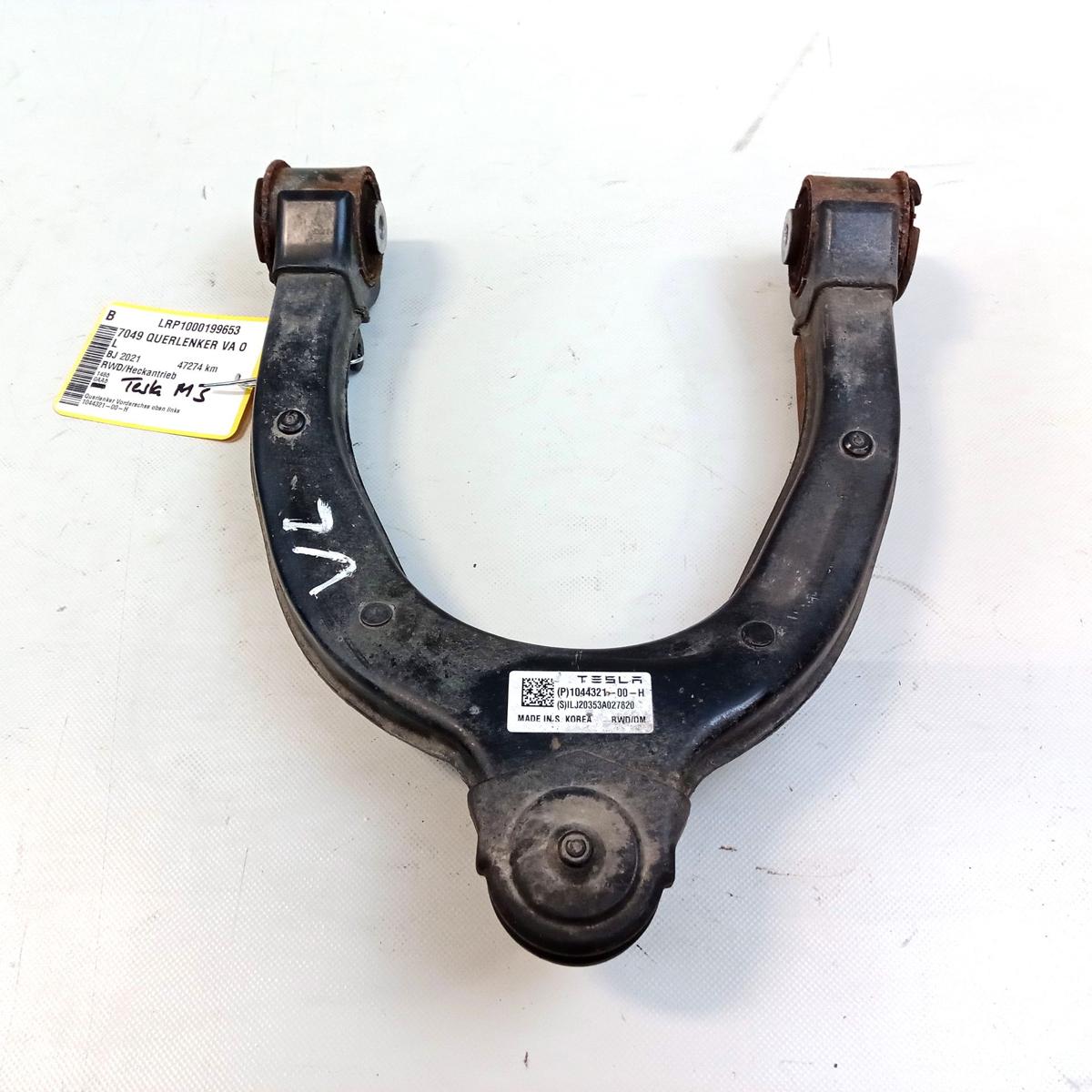 Tesla Model 3 RWD original Querlenker Vorderachse oben links Bj.2021