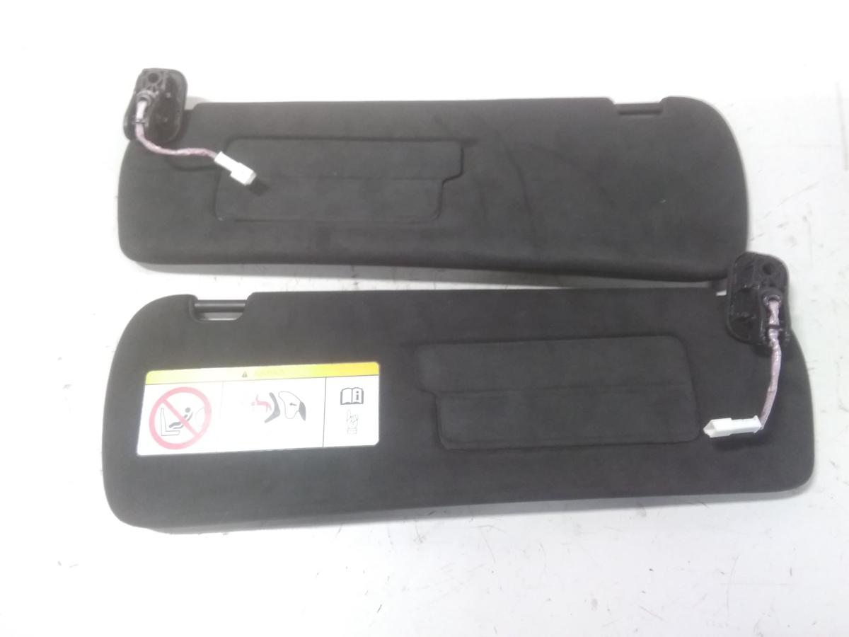 Tesla Model S 2.Facelift original Satz Sonnenblenden Alcantara schwarz Bj.2023